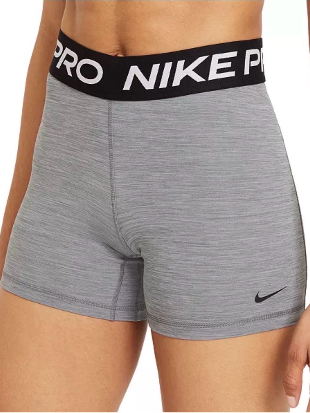 Nike Pro Heather Gray Training Shorts